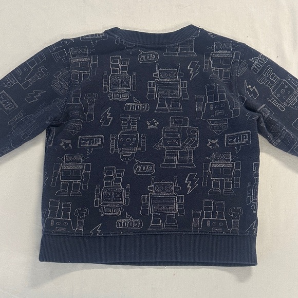 Gymboree - Navy Blue Robot Sweatshirt - Picture 4 of 4